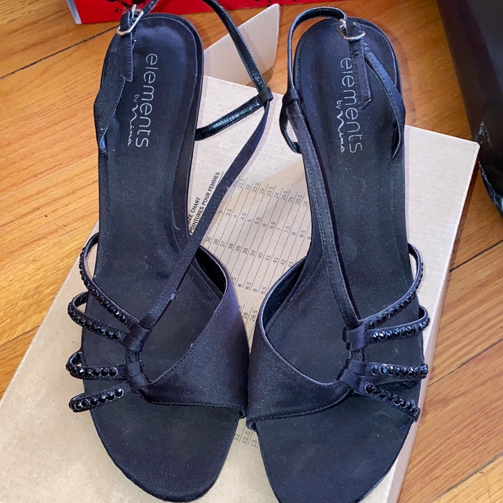 Simple, small black heels